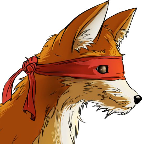 fox in red mask
